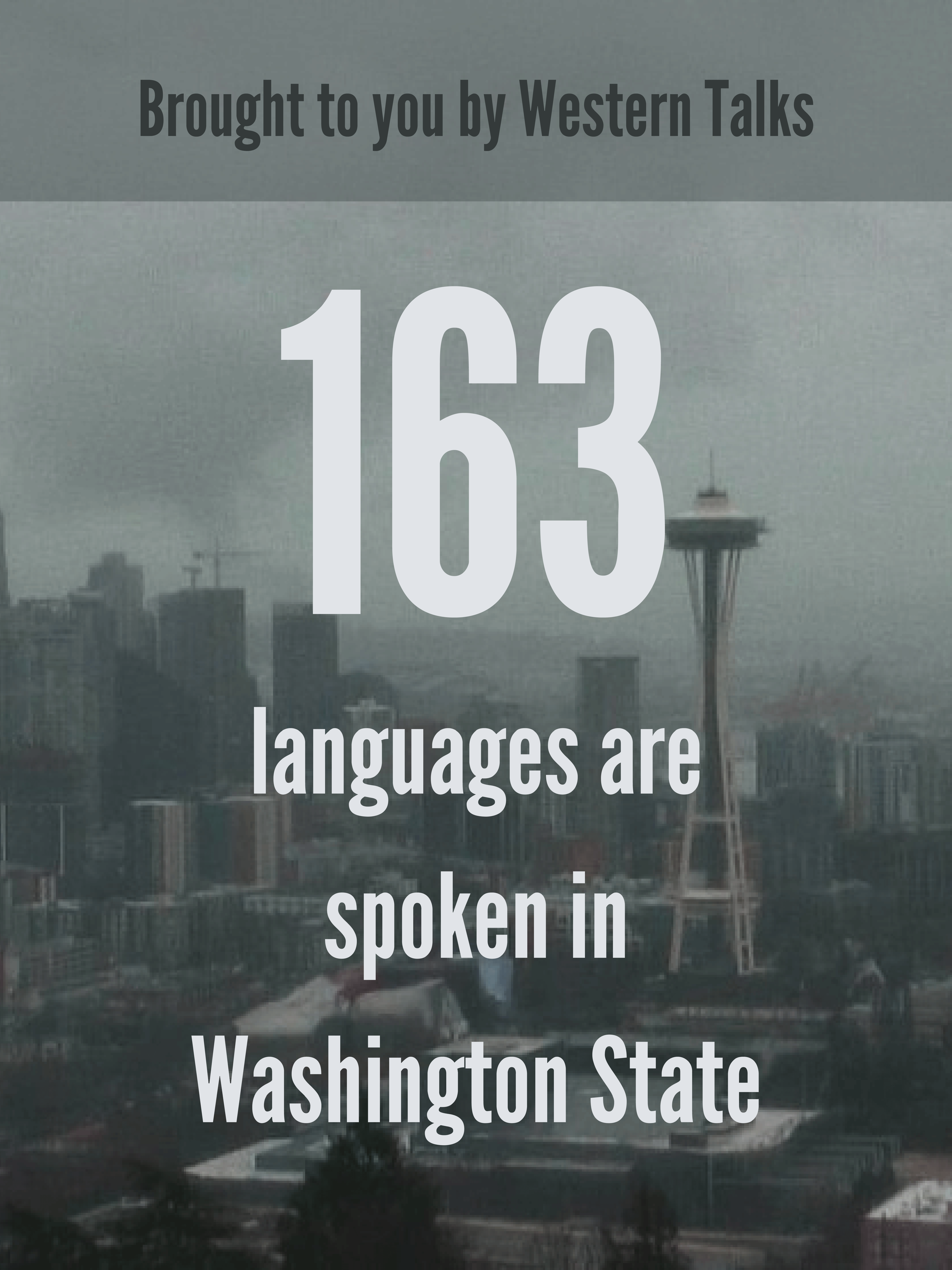 Linguistics Posters. 163 languages are spoken in Washington State