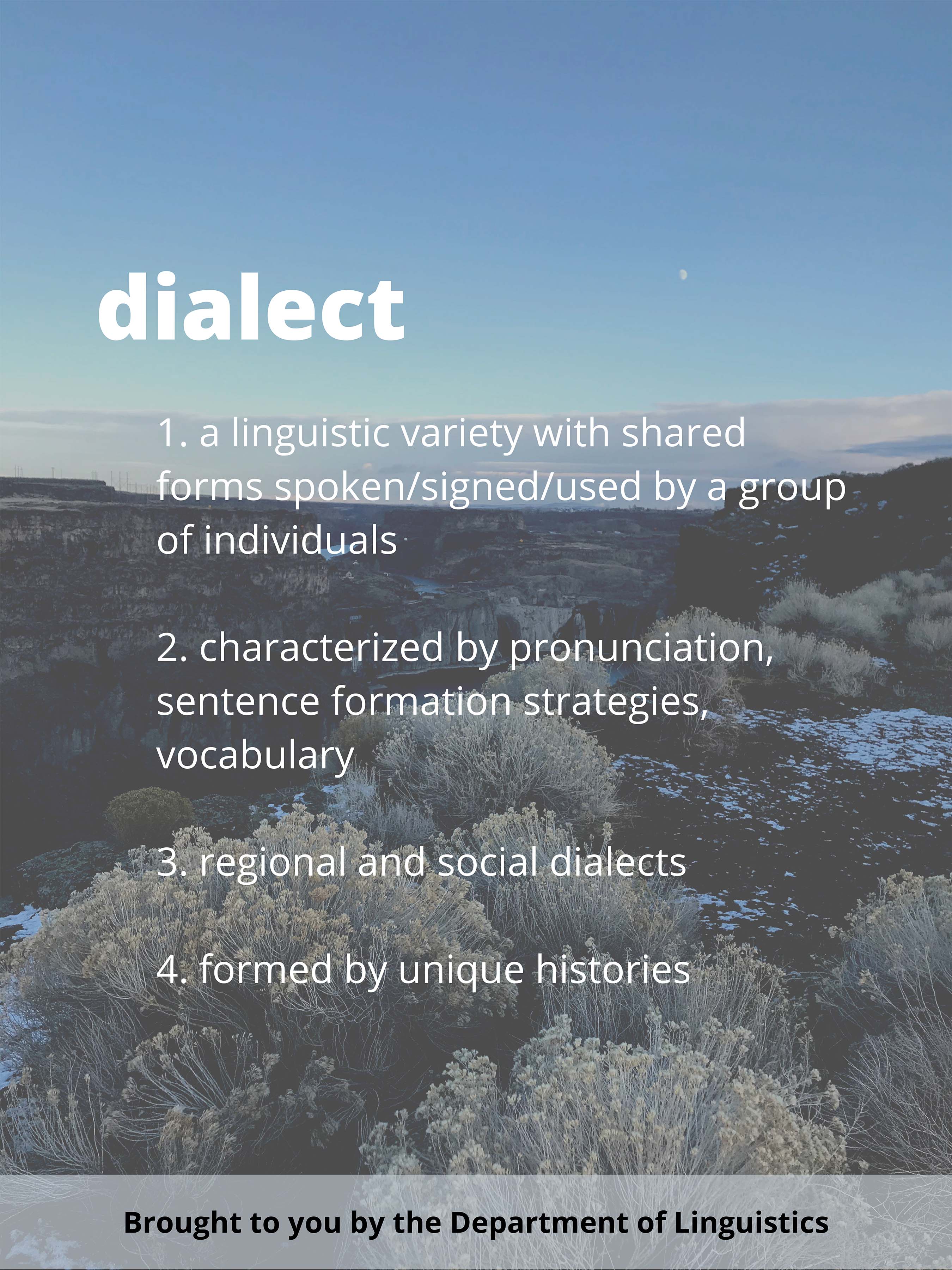 Definition of 'dialct.' Click on image to see full description.