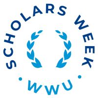 scholars week logo with fleur-de-lis design in the center