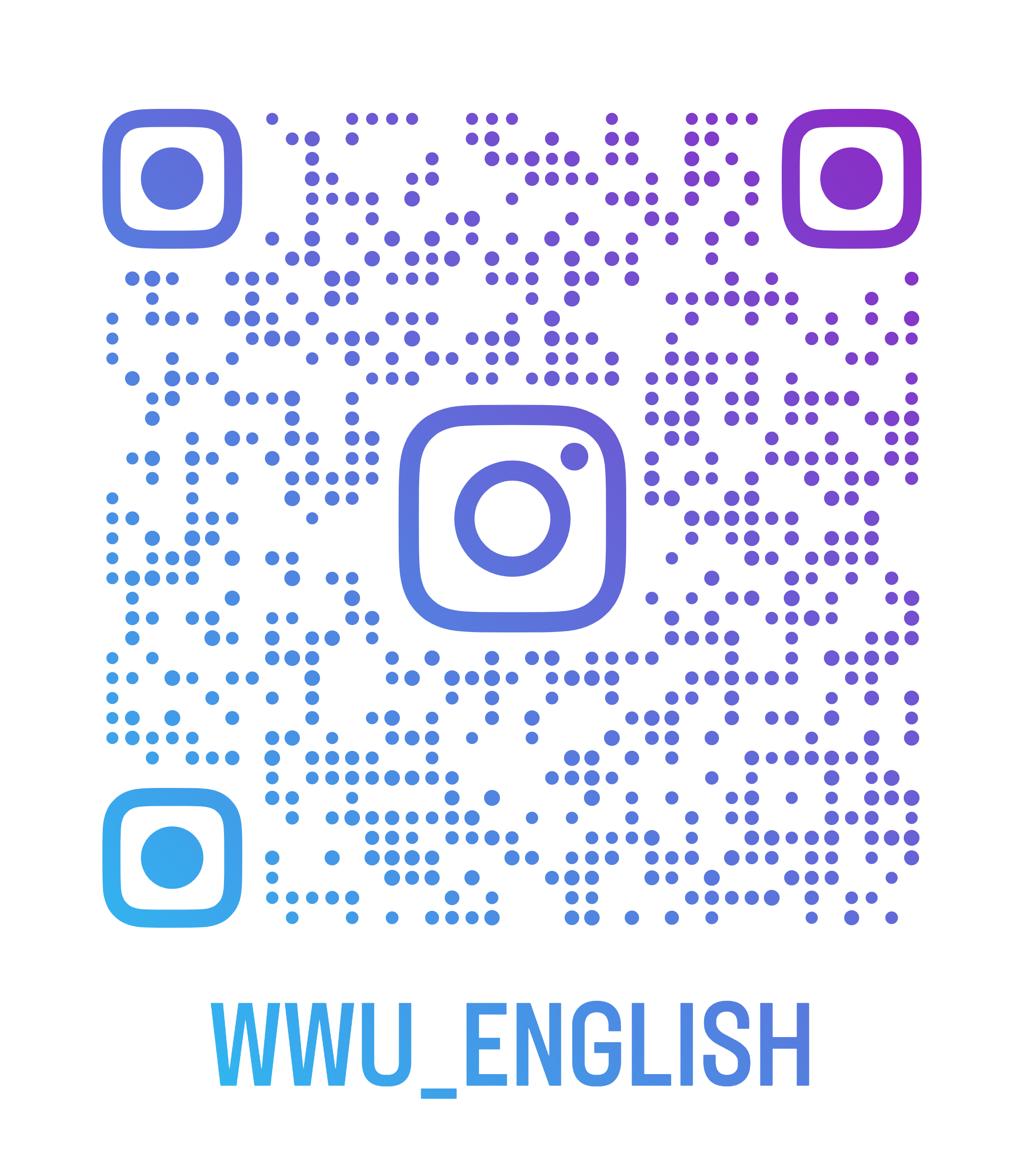 QR code for WWU_English on Instagram