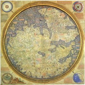 The 14th century Fra Mauro map of the world.