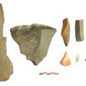 set of various sized lithics